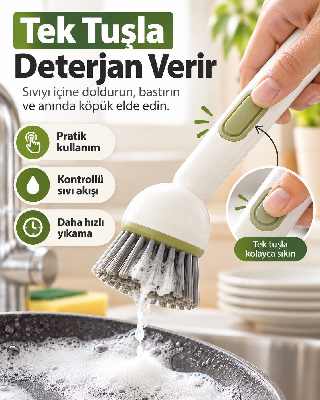 Tezgahta şık ve düzenli